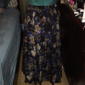 Floral maxi shirt
